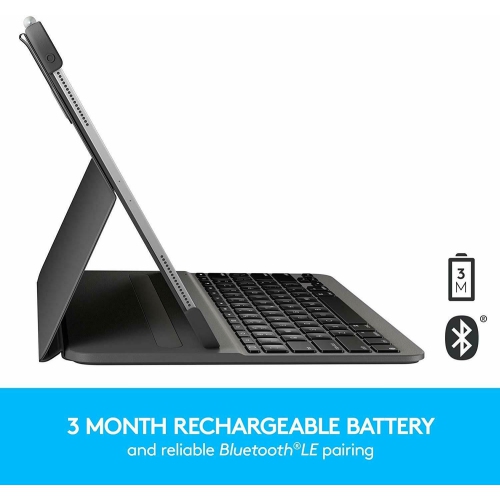 Refurbished - Logitech Slim Folio Pro Case Backlit Bluetooth Keyboard iPad Pro 11" (1st Generation) 920-009154