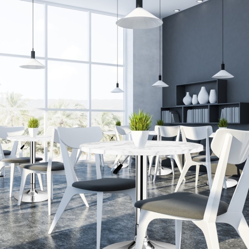 Gymax Set of 4 PU Leather Bar Stool Swivel Bar Chair w/ Adjustable Height Black