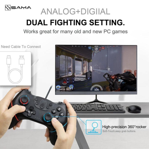 Wireless Pro Controller for Nintendo Switch Sefitopher Bluetooth Switch Pro Controller Gampad Joypad ,PC Controller Supports Gyro Axis Turbo and Dual