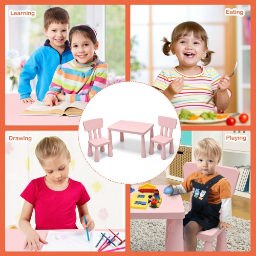 Ensemble table et chaises pour enfants Gymax