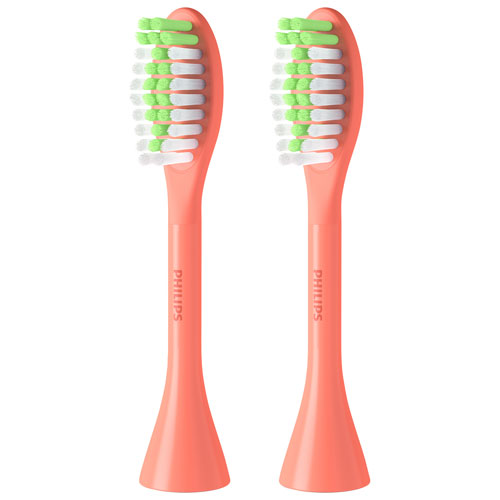 Philips One by Sonicare Replacement Brush Head - 2 Pack - Miami Coral