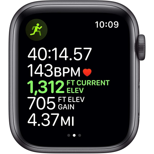 Apple Watch Series 5 (GPS + Cellular) 40mm Space Gray Aluminum with Black Sport Band - Certified Refurbished by APPLE - Refurbished condition - Image 4