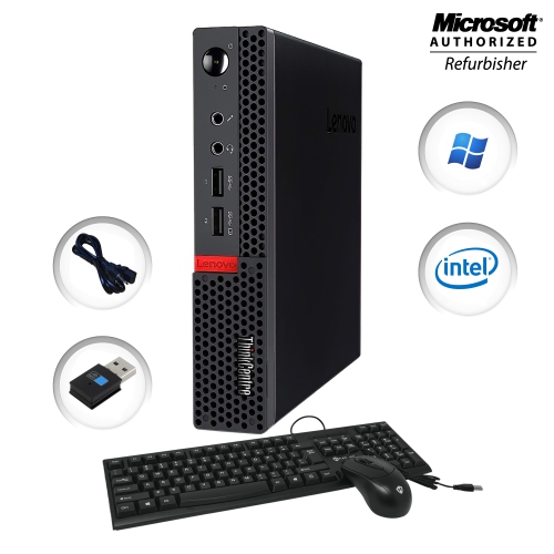 Refurbished - Mini Desktop Lenovo ThinkCentre M700 Tiny PC | Intel Core i5-6500T @ 2.6GHz 16GB DDR3 RAM 1TB SSD | Windows10 Home WiFi HDMI Adapter