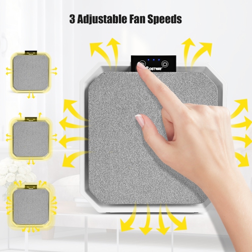 Costway Desktop HEPA Air Purifier Home Air Cleaner W/ 2-in-1 Composite HEPA Filter