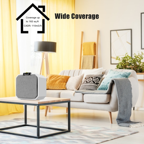 Costway Desktop HEPA Air Purifier Home Air Cleaner W/ 2-in-1 Composite HEPA Filter