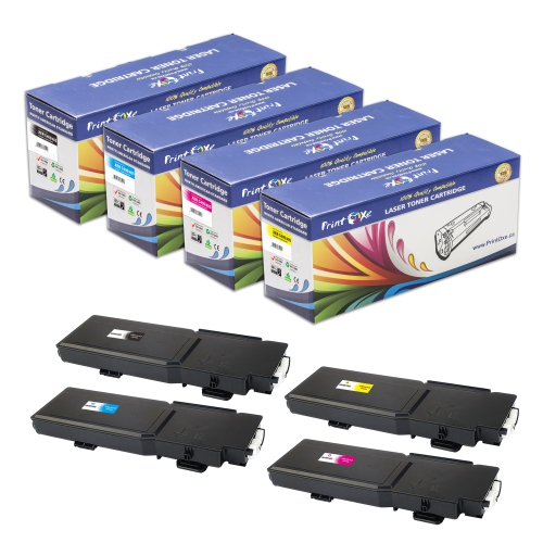 PRINTOXE® Compatible Set | 106R03512 Black | Cyan 106R03514 | 106R03515 Magenta | 106R03513 Yellow | 4 Toners for Xerox VirsaLink C400 C400V C400N
