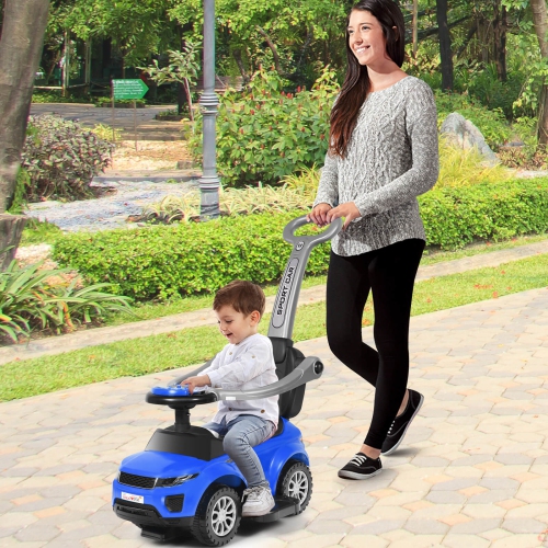 Costway 3 in 1 Ride on Push Car Toddler Stroller Sliding Car w/Music