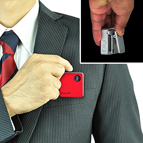 SereneLife Clip-on Wearable Camera 1080p Full HD with Built-in Wi-Fi, Ideal for Classroom to Record The Lecture, Sports, Jo...
