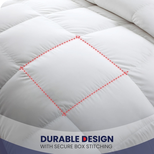 Housse de douillette en microfibre de lin canadien, 66 x 90 po, légère et perméable à l'air, cousue à carreaux, douce et confortable, lavable