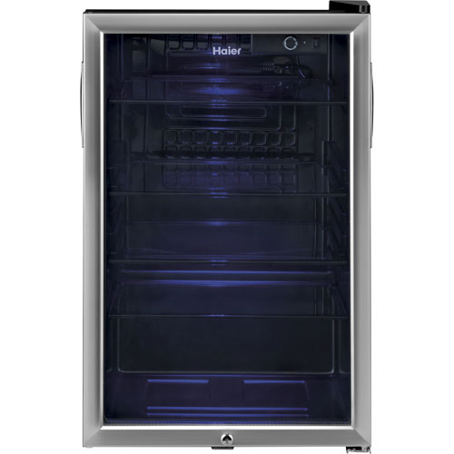 Haier 20.5 Cu. Ft. 150-Can Freestanding Beverage Centre (HEBF100BXS) - Stainless Steel