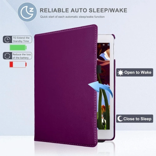 Rotating Case for iPad Air 5th Generation / iPad Air 4th Generation (2020) 10.9 Inch with Pencil Holder - 360 Degree Rotating Stand Cover with Auto