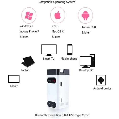 (LaserX) Wireless Laser Projection Bluetooth Virtual Keyboard for Iphone, Ipad, Smartphone and Tablets