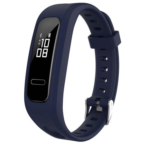StrapsCo Silicone Rubber Watch Band Strap for Huawei Honor Band 4 Running Edition / 4e / 3e - Dark Blue