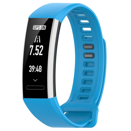 STRAPSCO  Silicone Rubber Watch Band Strap for Huawei Band 2 - In Light Blue