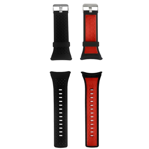 StrapsCo Silicone Rubber Watch Band Strap with Case for Suunto Core - Red