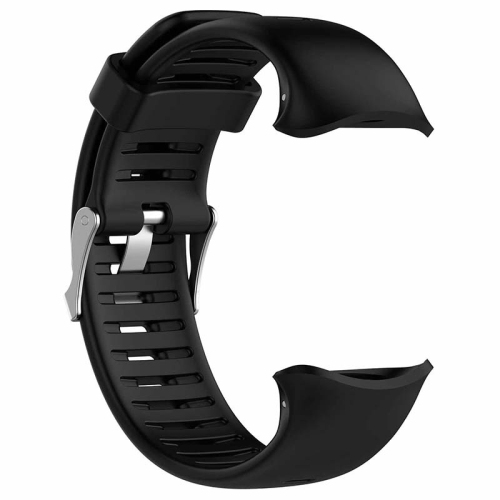 StrapsCo Silicone Rubber Watch Band Strap for Polar Vantage V - Black