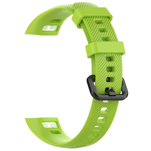 StrapsCo Bracelet de Montre en Caoutchouc de Silicone pour Huawei Honor Band 4 - Vert Citron