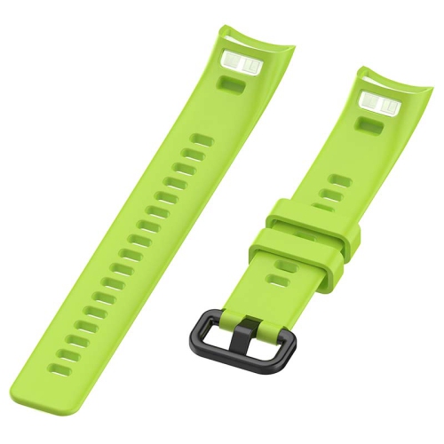 StrapsCo Bracelet de Montre en Caoutchouc de Silicone pour Huawei Honor Band 4 - Vert Citron