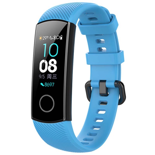 STRAPSCO  Silicone Rubber Watch Band Strap for Huawei Honor Band 4 - In Light Blue
