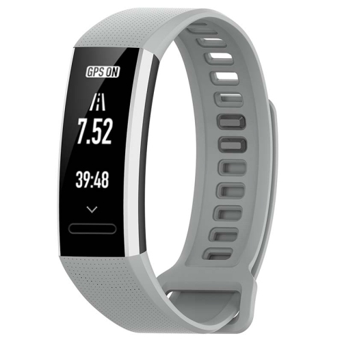 STRAPSCO  Silicone Rubber Watch Band Strap for Huawei Band 2 - In Grey