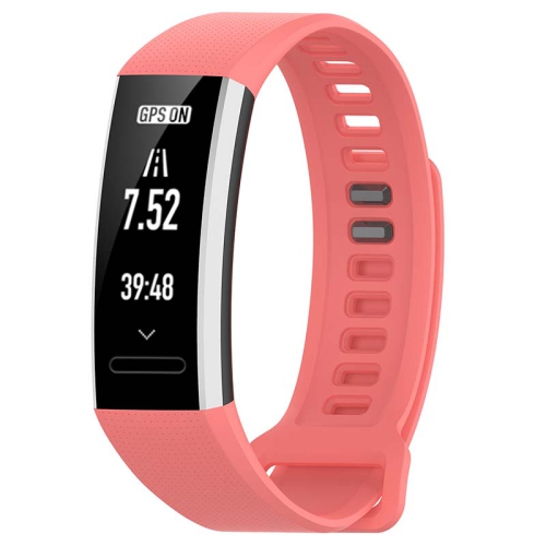 STRAPSCO  Silicone Rubber Watch Band Strap for Huawei Band 2 - In Coral