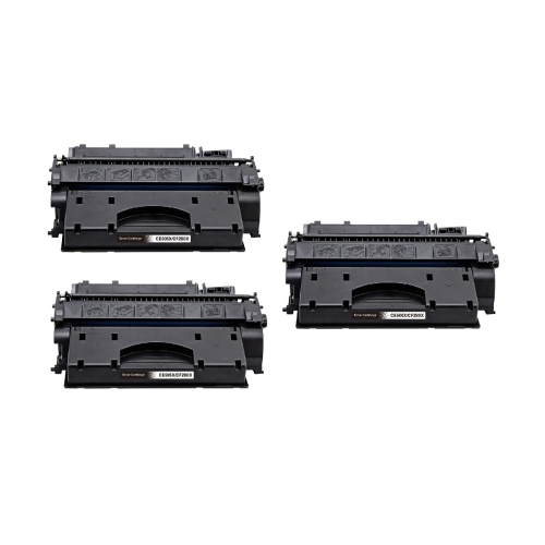 CC Premium Compatible 3 Pack HP 05X CE505X Black Toner Cartridge