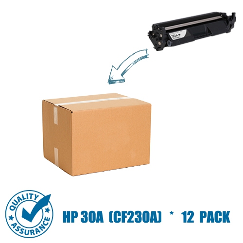 PRINTER PRO  Compatible Replacement for 12 Packs HP 30A (Cf230A)/hp30A/hp30A/30A/cf230/ Toner Cartridge for HP Printer M203Dn M203Dw M227Fdn M227Sdn