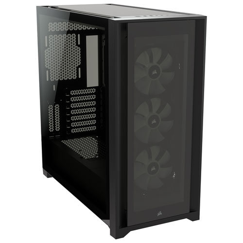 Corsair iCUE 5000X RGB Mid-Tower ATX Computer Case - Black