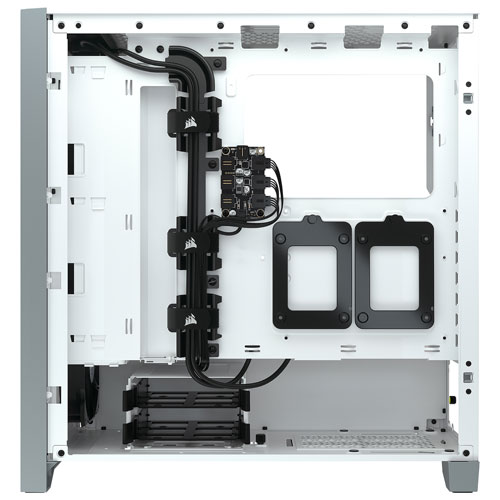Corsair iCUE 4000X RGB Mid-Tower ATX Computer Case - White