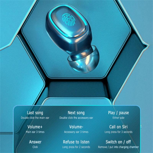 Portable Bluetooth Earphone 5.0 Wireless Headphones 9D HiFi Sport Earphone,Professional Headset Earbuds