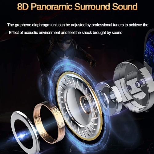 Portable Bluetooth Earphone 5.0 Wireless Headphones 9D HiFi Sport Earphone,Professional Headset Earbuds