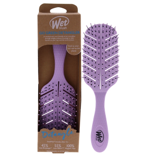 WET BRUSH  Go Detangler Brush - Lavender By for Unisex - 1 PC Hair Brush In Green Love