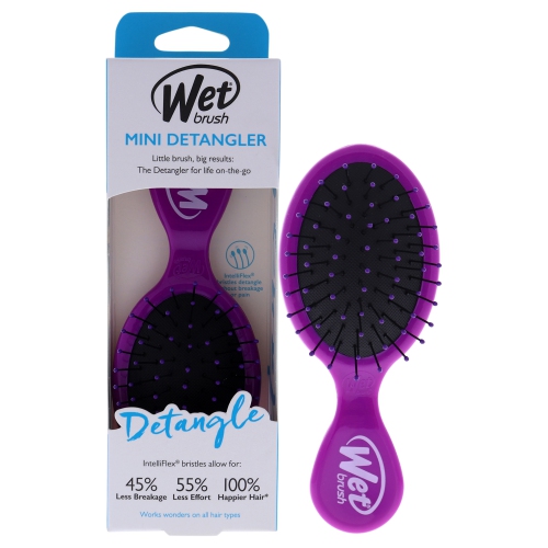 WET BRUSH  Mini Detangler Brush - By for Unisex - 1 PC Hair Brush In Purple 