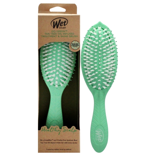 WET BRUSH  Go Oil Infused Shine Brush - Tea Tree By for Unisex - 1 PC Hair Brush In Green