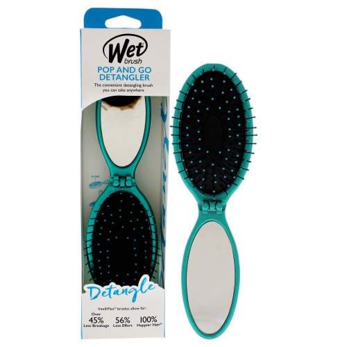 Pop and Go Detangler Brush - Teal by Wet Brush for Unisex - 1 Pc Hair Brush