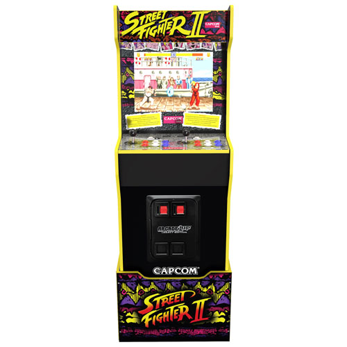Arcade1Up Street Fighter II Capcom Legacy Edition Arcade Machine with Riser