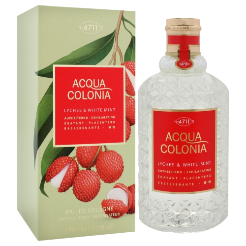 4711 Acqua Colonia Lychee & White Mint by 4711 Eau De Cologne Spray 5.7 oz