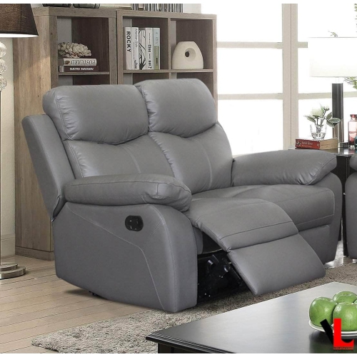 Levoluxe Aveon 62" Pillow Top Arm Reclining Loveseat in Leather Match