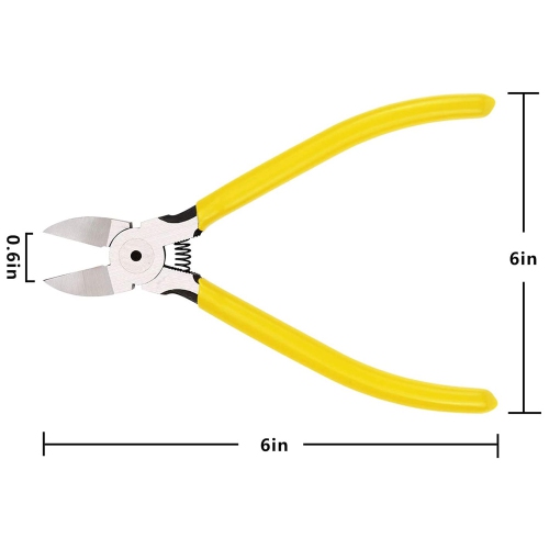 5 Inch Wire Cutter Chromium Vanadium Stainless Steel Diagonal Cutting Pliers - axGear