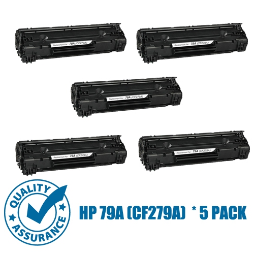 Printer Pro™ Compatible Replacement for 5 Pack HP 79A/79a/hp79a/hp79/79a/79 Black Toner Cartridge for HP Printer LaserJet Pro M12w MFP M26 M26nw
