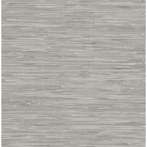 Papier peint autocollant Grasscloth de NuWallpaper - Gris