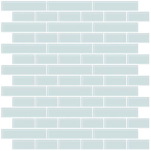 InHome Sea Glass Peel & Stick Backsplash Tiles - Blue