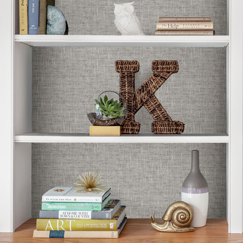 NuWallpaper Poplin Texture Peel & Stick Wallpaper - Grey