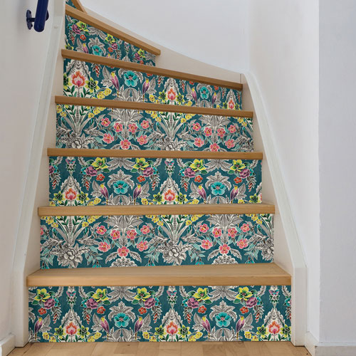 NuWallpaper Summer Love Teal Peel & Stick Wallpaper