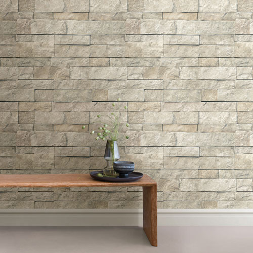 NuWallpaper 3075sq ft Neutral Vinyl Textured Novelty 3D Selfadhesive Peel  and Stick Wallpaper in the Wallpaper department at Lowescom