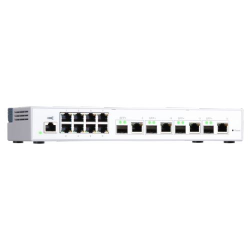 QNAP QSW-M408-4C-US 10GbE Managed Switch, with 4-Port 10GbE SFP+/RJ45 Combo and 8-Port Gigabit
