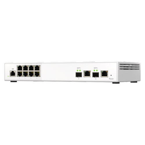 QNAP QSW-M2108-2C Entry-level 10GbE and 2.5GbE Layer 2 Web Managed Switch for SMB Network Deployment