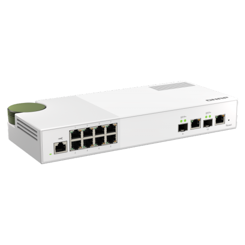 QNAP QSW-M2108-2C Entry-level 10GbE and 2.5GbE Layer 2 Web Managed Switch for SMB Network Deployment