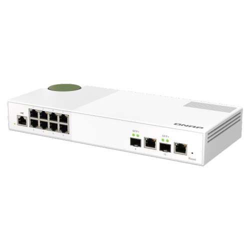 QNAP QSW-M2108-2C Entry-level 10GbE and 2.5GbE Layer 2 Web Managed Switch for SMB Network Deployment