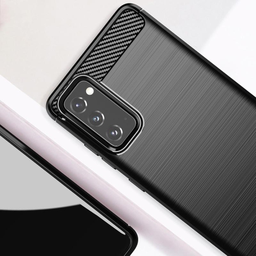 PANDACO Black Brushed Metal Case for Samsung Galaxy S20 FE